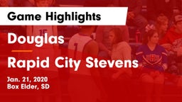 Douglas  vs Rapid City Stevens  Game Highlights - Jan. 21, 2020