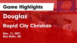 Douglas  vs Rapid City Christian  Game Highlights - Dec. 11, 2021