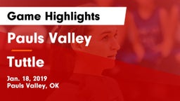 Pauls Valley  vs Tuttle  Game Highlights - Jan. 18, 2019