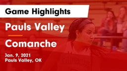 Pauls Valley  vs Comanche  Game Highlights - Jan. 9, 2021