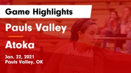 Pauls Valley  vs Atoka  Game Highlights - Jan. 22, 2021