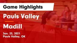 Pauls Valley  vs Madill  Game Highlights - Jan. 23, 2021