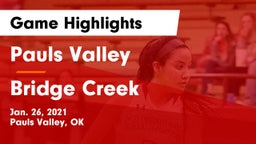 Pauls Valley  vs Bridge Creek  Game Highlights - Jan. 26, 2021