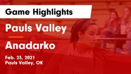 Pauls Valley  vs Anadarko  Game Highlights - Feb. 23, 2021