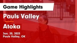 Pauls Valley  vs Atoka  Game Highlights - Jan. 20, 2023