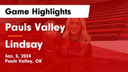 Pauls Valley  vs Lindsay  Game Highlights - Jan. 5, 2024