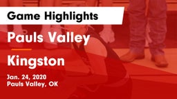 Pauls Valley  vs Kingston  Game Highlights - Jan. 24, 2020