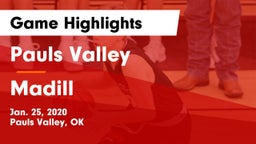 Pauls Valley  vs Madill  Game Highlights - Jan. 25, 2020