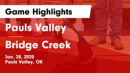 Pauls Valley  vs Bridge Creek  Game Highlights - Jan. 28, 2020