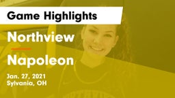 Northview  vs Napoleon Game Highlights - Jan. 27, 2021