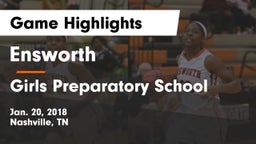Ensworth  vs Girls Preparatory School Game Highlights - Jan. 20, 2018