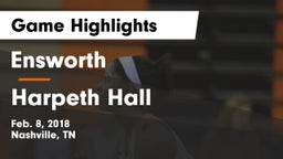 Ensworth  vs Harpeth Hall Game Highlights - Feb. 8, 2018