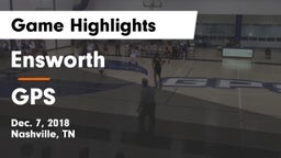 Ensworth  vs GPS Game Highlights - Dec. 7, 2018