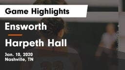 Ensworth  vs Harpeth Hall  Game Highlights - Jan. 10, 2020