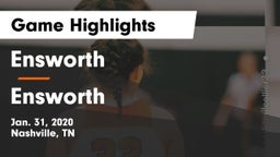 Ensworth  vs Ensworth  Game Highlights - Jan. 31, 2020