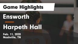 Ensworth  vs Harpeth Hall  Game Highlights - Feb. 11, 2020