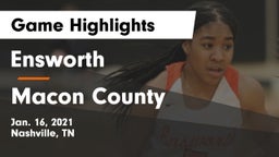 Ensworth  vs Macon County  Game Highlights - Jan. 16, 2021