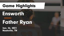 Ensworth  vs Father Ryan  Game Highlights - Jan. 26, 2021