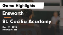 Ensworth  vs St. Cecilia Academy Game Highlights - Dec. 12, 2020