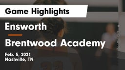 Ensworth  vs Brentwood Academy  Game Highlights - Feb. 5, 2021