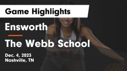 Ensworth  vs The Webb School Game Highlights - Dec. 4, 2023
