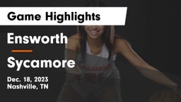 Ensworth  vs Sycamore  Game Highlights - Dec. 18, 2023