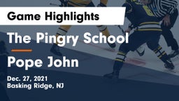 The Pingry School vs Pope John Game Highlights - Dec. 27, 2021