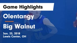 Olentangy  vs Big Walnut Game Highlights - Jan. 23, 2018