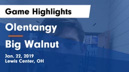 Olentangy  vs Big Walnut Game Highlights - Jan. 22, 2019