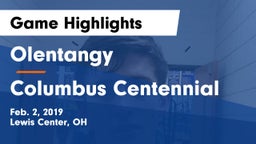 Olentangy  vs Columbus Centennial Game Highlights - Feb. 2, 2019