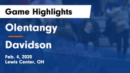 Olentangy  vs Davidson  Game Highlights - Feb. 4, 2020