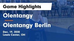 Olentangy  vs Olentangy Berlin  Game Highlights - Dec. 19, 2020