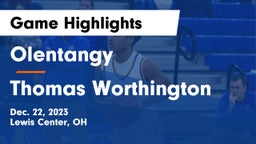 Olentangy  vs Thomas Worthington  Game Highlights - Dec. 22, 2023