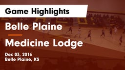 Belle Plaine  vs Medicine Lodge  Game Highlights - Dec 03, 2016