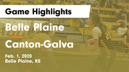 Belle Plaine  vs Canton-Galva  Game Highlights - Feb. 1, 2020