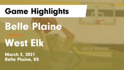 Belle Plaine  vs West Elk  Game Highlights - March 2, 2021