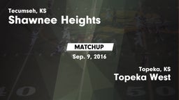 Matchup: Shawnee Heights High vs. Topeka West  2016