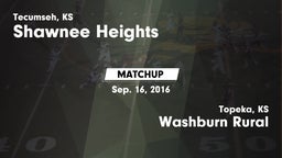 Matchup: Shawnee Heights High vs. Washburn Rural  2016