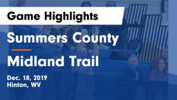 Summers County  vs Midland Trail Game Highlights - Dec. 18, 2019