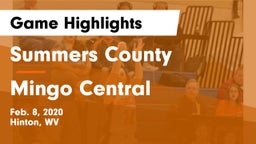 Summers County  vs Mingo Central Game Highlights - Feb. 8, 2020