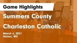 Summers County  vs Charleston Catholic Game Highlights - March 6, 2021