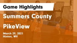 Summers County  vs PikeView  Game Highlights - March 29, 2021