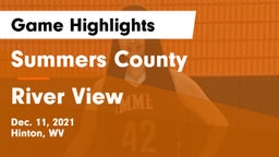 Summers County  vs River View  Game Highlights - Dec. 11, 2021