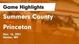 Summers County  vs Princeton  Game Highlights - Dec. 16, 2021