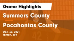 Summers County  vs Pocahontas County  Game Highlights - Dec. 30, 2021