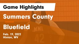 Summers County  vs Bluefield  Game Highlights - Feb. 19, 2022