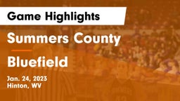 Summers County  vs Bluefield  Game Highlights - Jan. 24, 2023