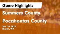 Summers County  vs Pocahontas County Game Highlights - Jan. 30, 2023