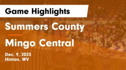 Summers County  vs Mingo Central  Game Highlights - Dec. 9, 2023