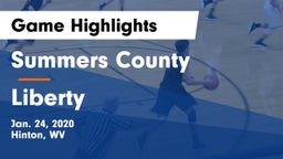 Summers County  vs Liberty  Game Highlights - Jan. 24, 2020